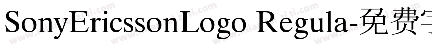 SonyEricssonLogo Regula字体转换